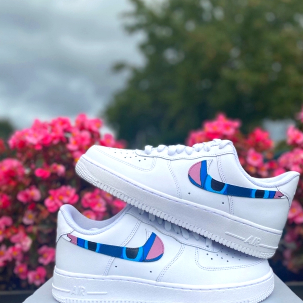 Nike Air force 1 shoes stitch